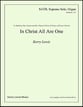 In Christ All Are One SATB choral sheet music cover